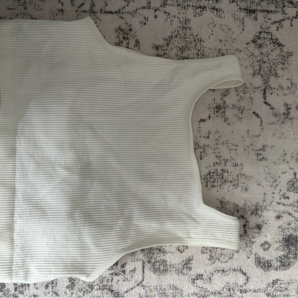 Out from Under- Sporty Seamless Bra Top Ribbed Square-Neck backless tank